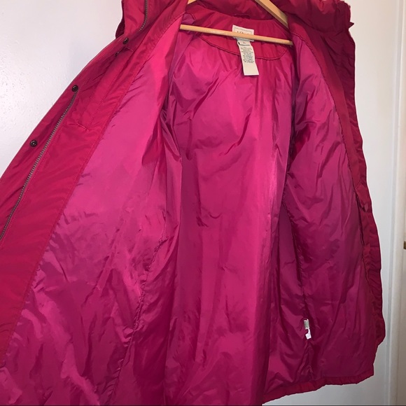 Rare Pink LL Bean Goose Down Puffer Coat & Mittens - Picture 11 of 16